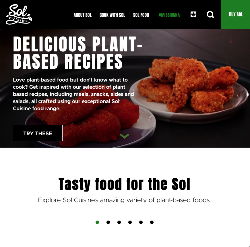 Home page of solcuisine.com