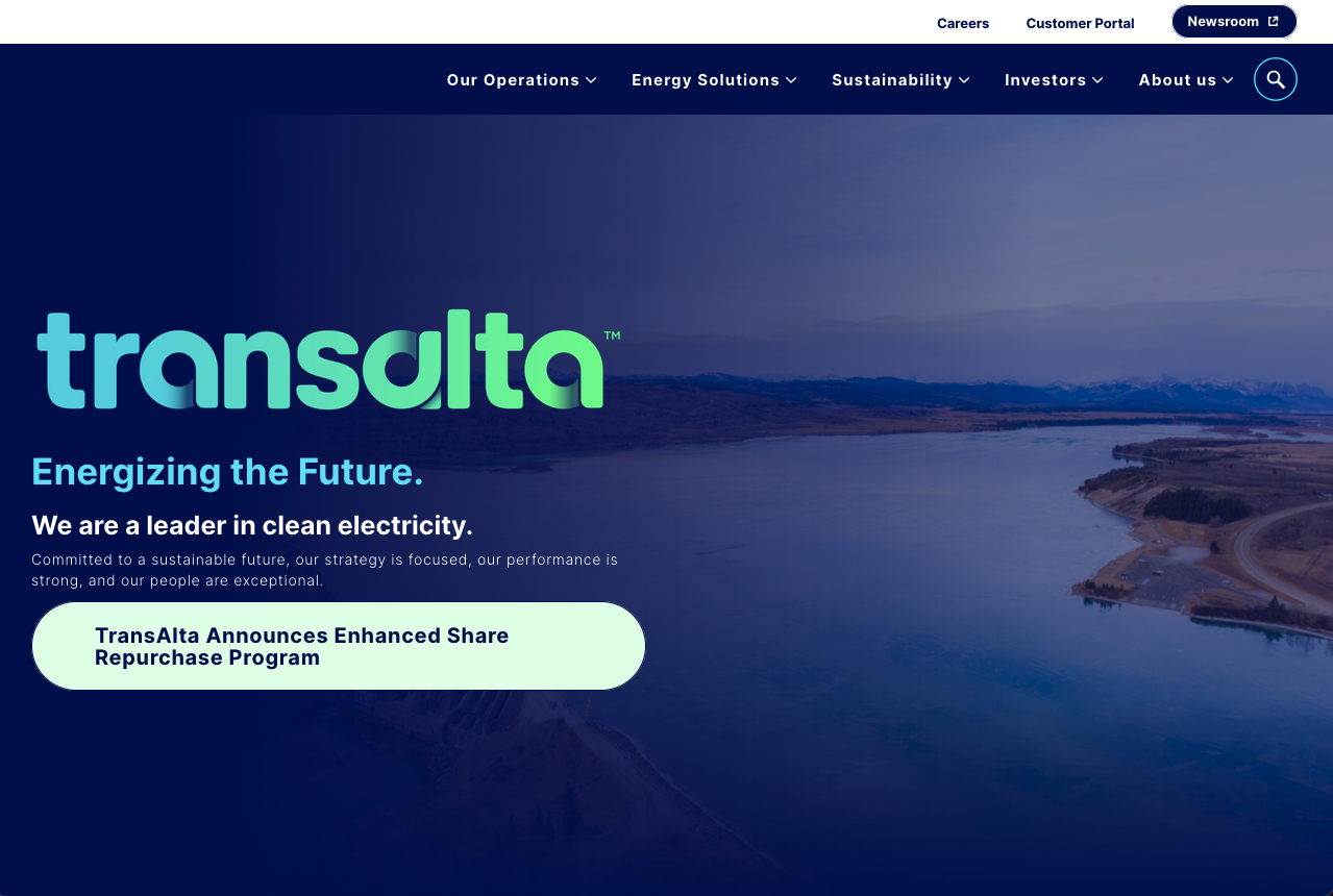 Home page of Transalta.com